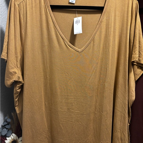 old navy luxe | 2 luxe neck tees | 2x | new with tags NWT - Picture 2 of 7